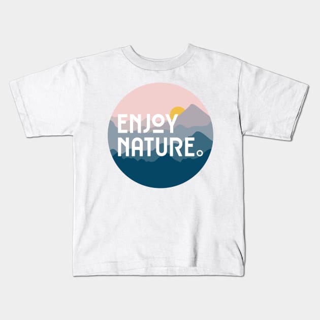 Enjoy Nature Kids T-Shirt by Folasade